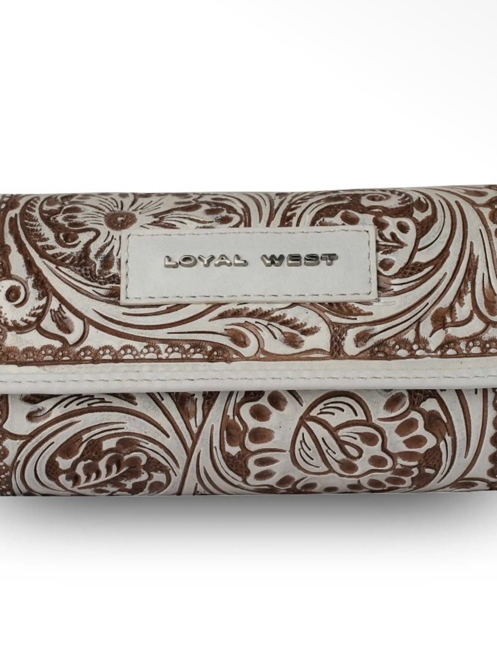 Hand Tooled Canyon Jewelry Case - Ivory Dust